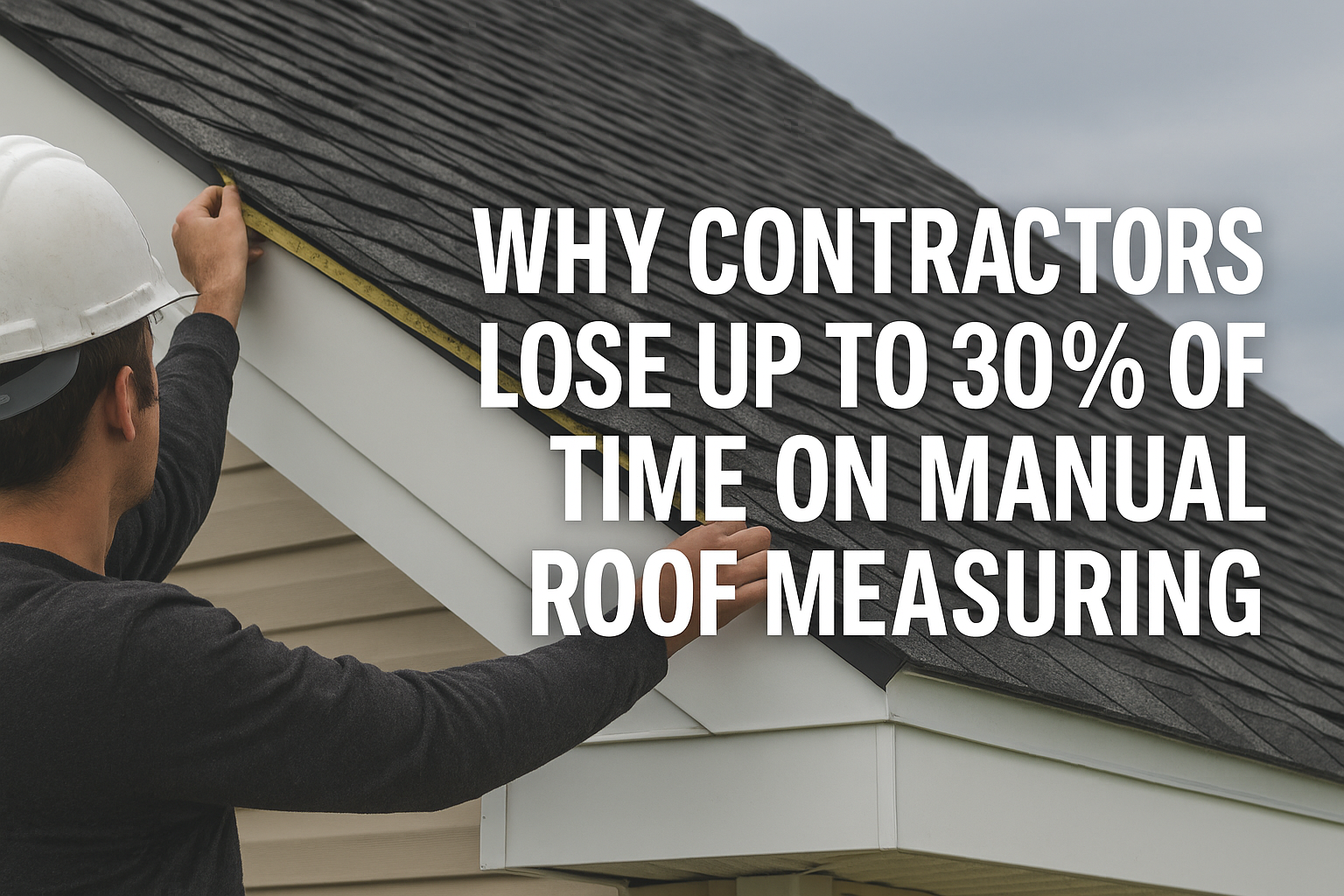 Why Roofers Lose 30% of Time on Manual Measuring